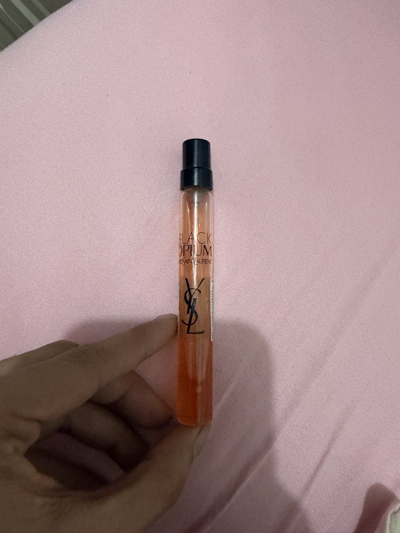 Yves Saint Laurent Black Opium Mini Perfume (Category: Fragrance & Deodorants) located in Davao. Submitted by fabdeclutter (Listing ID 1443488456, Image 2). Description: - Miniature spray bottle of Yves Saint Laurent Black Opium - Ideal for travel, purse, or gym bag - Great for trying out the popular fragrance - Small and easy to carry.