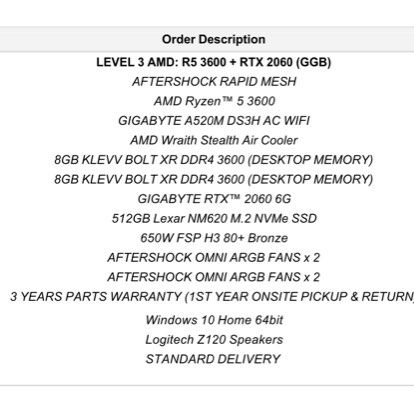 Aftershock PC  Gaming Desktop483766656419778564