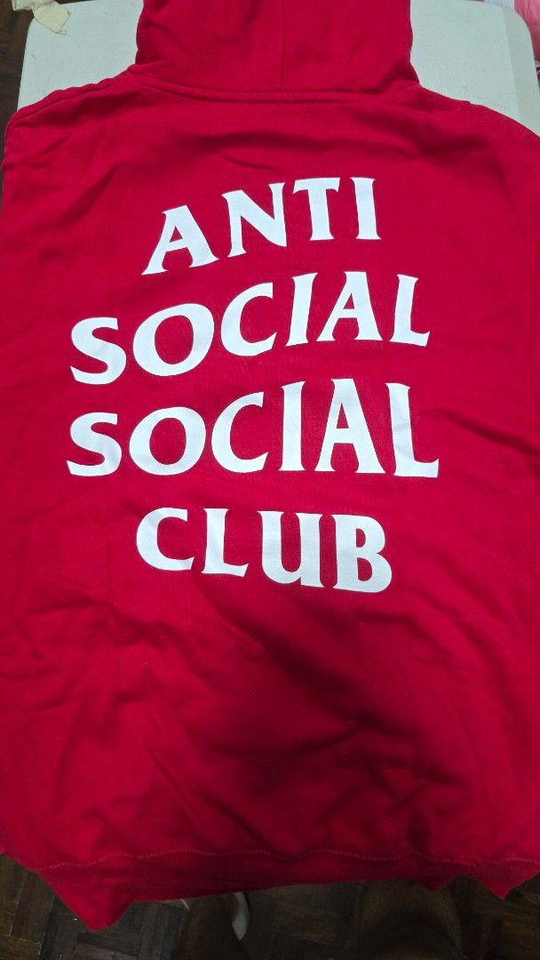 Anti Social Social Club Red Hoodie Size M (Category: Coats, Jackets and Outerwear) located in Quezon City. Submitted by stevendls (Listing ID 1443638432, Image 1). Description: Price is slightly negotiable. Fastest dealer and best price wins) - Authentic Anti Social Social Club hoodie - Iconic logo on front and back - Made in USA - 100% Cotton - Size: Medium (M) - Ideal for casual wear dimensions Length: 28 in Chest: 19in .