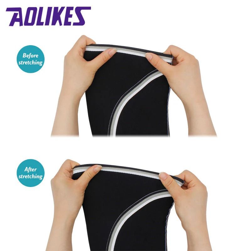 Aolikes 7903 - Compression Knee Sleeves (Category: Braces, Support & Protection) located in Manila. Submitted by abot.ph.17846 (Listing ID 1443548548, Image 3). Description: Place of Origin: Jiangsu, China Brand Name: Aolikes Model Number: C-7903 Size: M/L/XL Gender: Unisex Function: Breathable Feature: Adjustable Function: Protect Knee Packing: Poly Bag + Carton Usage: Daily Life + Sports Type: Sport Knee Sleeves.
