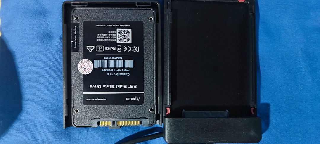 Apacer 1TB SATA SSD Bundle (Category: Hard Disks & Thumbdrives) located in Caloocan City. Submitted by youngcloud.e20d71 (Listing ID 1443691018, Image 3). Description: ✨ Apacer 1TB SATA SSD Bundle ✔️ 100% Health & Performance ✔️ Includes Orico Enclosure ✔️ Smooth & Ready to Use 💰 ₱3,500 📍 Angono, Rizal 🚚 Free nearby delivery PM if interested. .