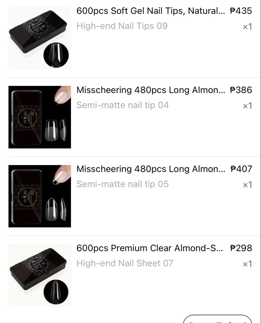 APRES GEL X DUPE! Softgel extensions multiple shapes (Category: Hands & Nails) located in Mandaluyong City. Submitted by declutteringjkate (Listing ID 1443629602, Image 3). Description: Best softgel tips ive tried as a senior nail tech. I switched to dual forms so I’m letting go of these. Very very high quality!!! Just like Apres Gel X Price varies each shape Bought all of them for 2.6k total but Get everything (6 boxes) for 1.2k only.