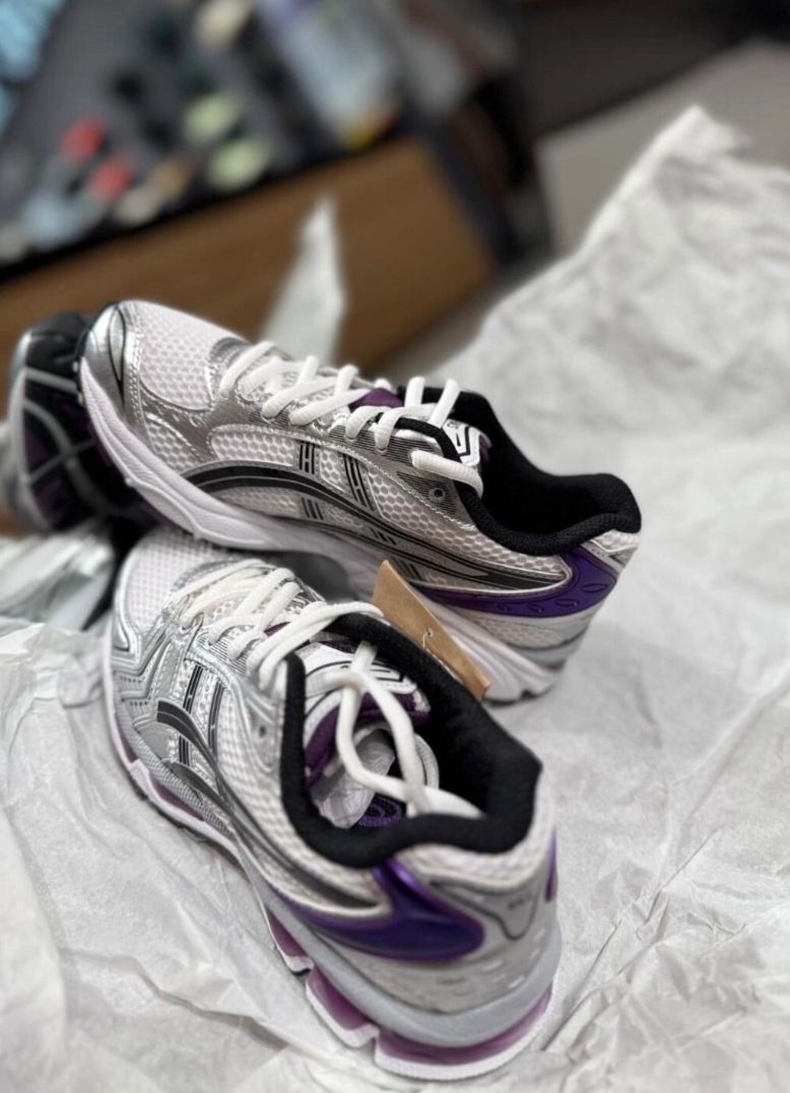 Asics Gel-Kayano 14 White Purple (Category: Sneakers) located in Singapore. Submitted by lddflower (Listing ID 1443638926, Image 2). Description: 🎯 Today's Pick Asics · Asics Gel-Kayano 14 White Purple New | Free Ship | COD | 3-Day Confirm 📲 Chat to order.