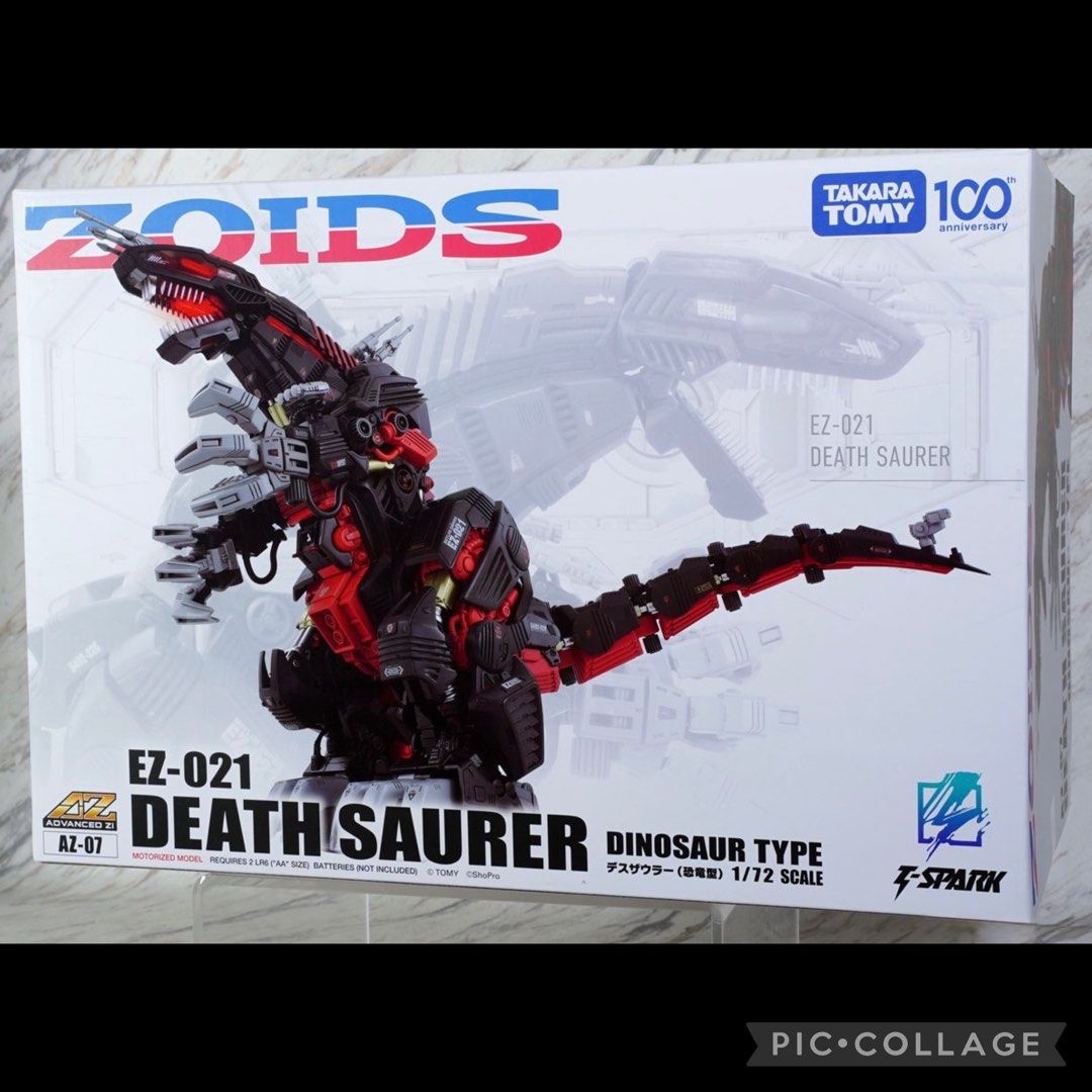 [Backorder] AZ-07 Death Saurer 1/72 ZOIDS AZ07 EZ-021 EZ021 Saurus Metal Build Robot Macross Digimon Pokemon TCG PSA 10 Transformers HMM RMZ Soul of Chogokin SOC MPM MPG Gundam Gunpla MG EX RG PG Nu Freedom Sazabi Astray RX-78 Wing (Category: Lego & Building Sets) located in Singapore. Submitted by tartherzeal (Listing ID 1443547175, Image 1). Description: ▫️▫️▫️ITEM▫️▫️▫️ AZ-07 Deathsaurer, ZOIDS ‘Advance Zi’ series, by Takara Tomy Slots remaini