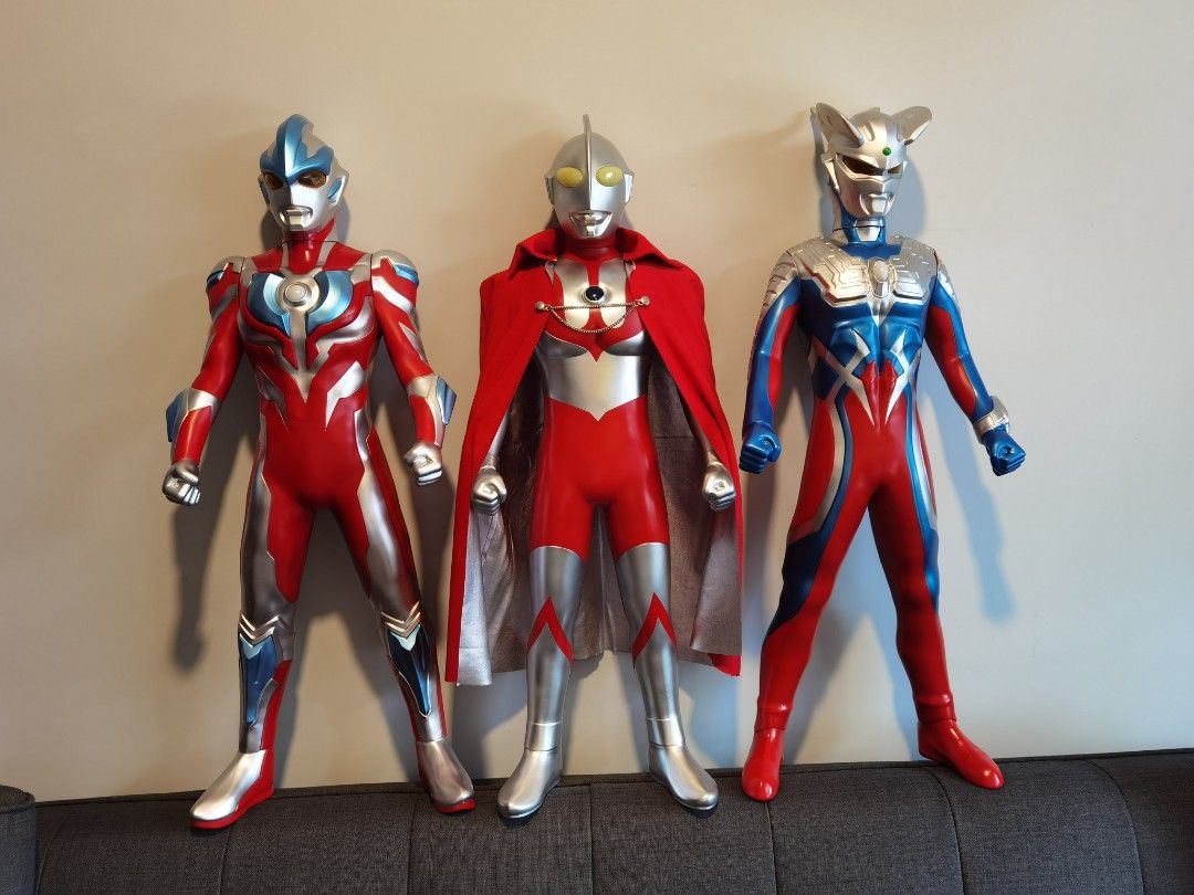 Bandai Ultraman Figures Set of 3 (Category: Toy Figures) located in Singapore. Submitted by wildcat_aea16f (Listing ID 1443586942, Image 3). Description: - Set of 3 Ultraman figures - Includes Ultraman Zero, Ultraman Tiga, and Ultraman Dyna - Figures come in original boxes - Perfect for any Ultraman fan - Sold as a complete set - Lights up figure 80cm tall - All for one price .
