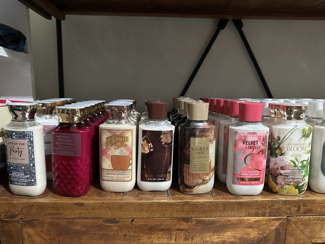 Bath & Body Works Lotions - Various Scents (Category: Body Care) located in Paranaque City. Submitted by ceceandphoebe (Listing ID 1443534013, Image 1). Description: - Authentic Bath & Body Works Body Lotions - Size: 8 fl oz (236 ml) per bottle .