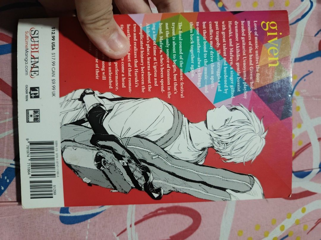 (BL) Given vol. 5 (Category: Comics & Manga) located in Binangonan. Submitted by haruiii (Listing ID 1443649342, Image 2). Description: MOP:GCASH MOD: LALAMOVE, LBC, J&T( Shipping fee will be shouldered by the buyer) loc: Binagonan kalawaan.