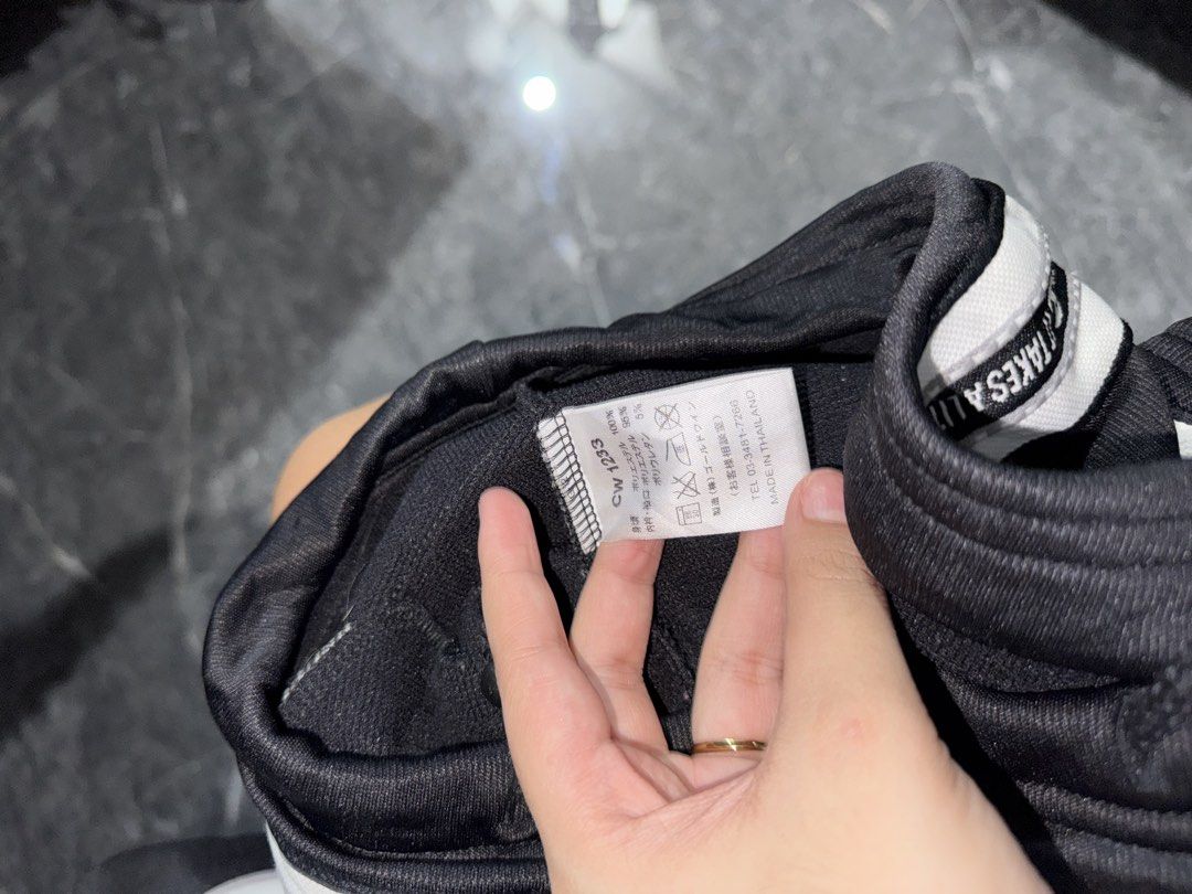 Champion Products Track Jacket ( Black & White ) (Category: Coats, Jackets and Outerwear) located in Manila. Submitted by _kjuncottoon (Listing ID 1443610220, Image 3). Description: Size: S (JASPO) Colorway: Black/White Full-zip track jacket with embroidered Champion Products logo, branded sleeve tape, and Champion zipper pull..