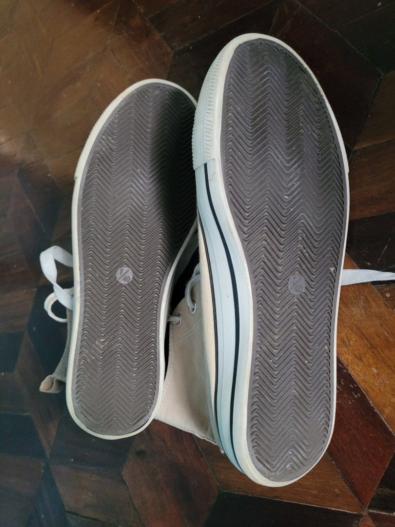 Cream Canvas High-Top Sneakers (Category: Casual Shoes) located in Manila. Submitted by aintsaintseijin (Listing ID 1443506143, Image 2). Description: chuck Primark shoes never been use. imus bacoor .