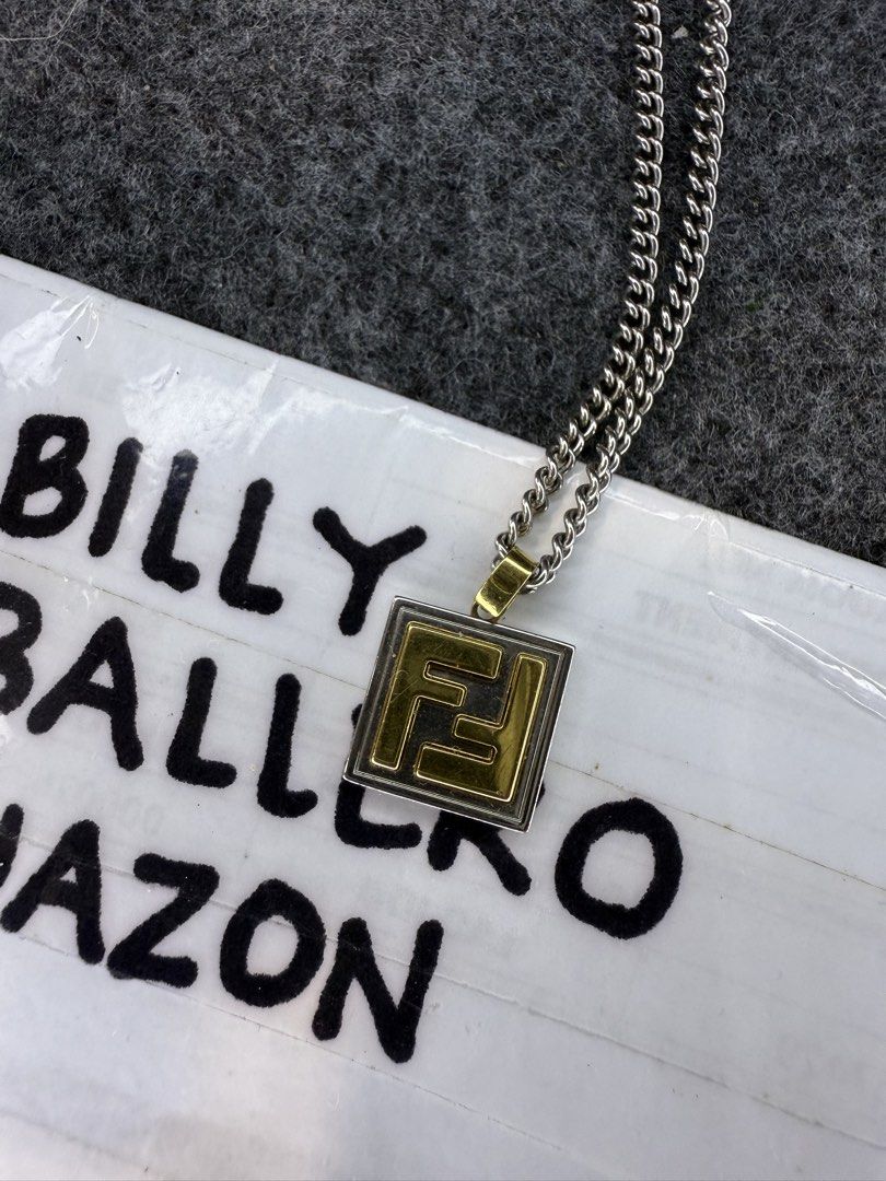 FENDI FF LOGO NECKLACE (Category: Luxury Accessories) located in Taguig. Submitted by billsanity (Listing ID 1443595612, Image 1). Description: ⚠️ READ THE DESCRIPTION AND CHECK ALL PICS BEFORE INQUIRING ⚠️ ⚠️GRAB IT BEFORE IT’S GONE⚠️ ⚠️MINE MO NA BAKA MAUNAHAN KA PA MAGSISI KA PA ⚠️ FENDI FF LOGO NECKLACE 💯💯💯 Money back guaranteed Rank AB Used but in presentable condition Bawal sa maarte! Selling low for PHP 6950 only Slightly negotiable for