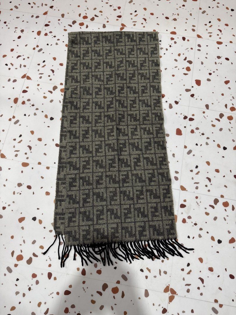 FENDI ZUCCA MONOGRAM LOGO WOOL SHAWL / SCARF (Category: Luxury Accessories) located in Taguig. Submitted by billsanity (Listing ID 1443587105, Image 3). Description: ⚠️ READ THE DESCRIPTION AND CHECK ALL PICS BEFORE INQUIRING ⚠️ ⚠️GRAB IT BEFORE IT’S GONE⚠️ ⚠️MINE MO NA BAKA MAUNAHAN KA PA MAGSISI KA PA ⚠️ FENDI ZUCCA MONOGRAM LOGO WOOL SHAWL / SCARF 💯💯💯 Money back guaranteed Rank AB Used but in presentable condition Bawal sa maarte! Selling l