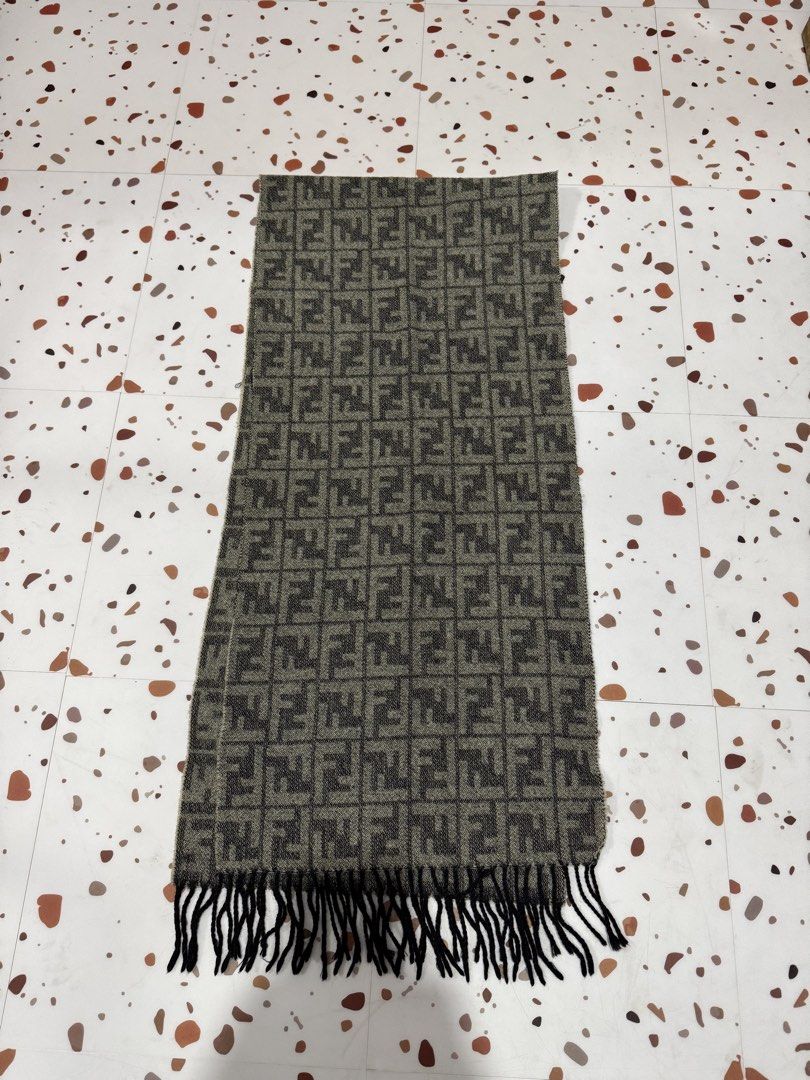 FENDI ZUCCA MONOGRAM LOGO WOOL SHAWL / SCARF (Category: Luxury Accessories) located in Taguig. Submitted by billsanity (Listing ID 1443587105, Image 2). Description: ⚠️ READ THE DESCRIPTION AND CHECK ALL PICS BEFORE INQUIRING ⚠️ ⚠️GRAB IT BEFORE IT’S GONE⚠️ ⚠️MINE MO NA BAKA MAUNAHAN KA PA MAGSISI KA PA ⚠️ FENDI ZUCCA MONOGRAM LOGO WOOL SHAWL / SCARF 💯💯💯 Money back guaranteed Rank AB Used but in presentable condition Bawal sa maarte! Selling l