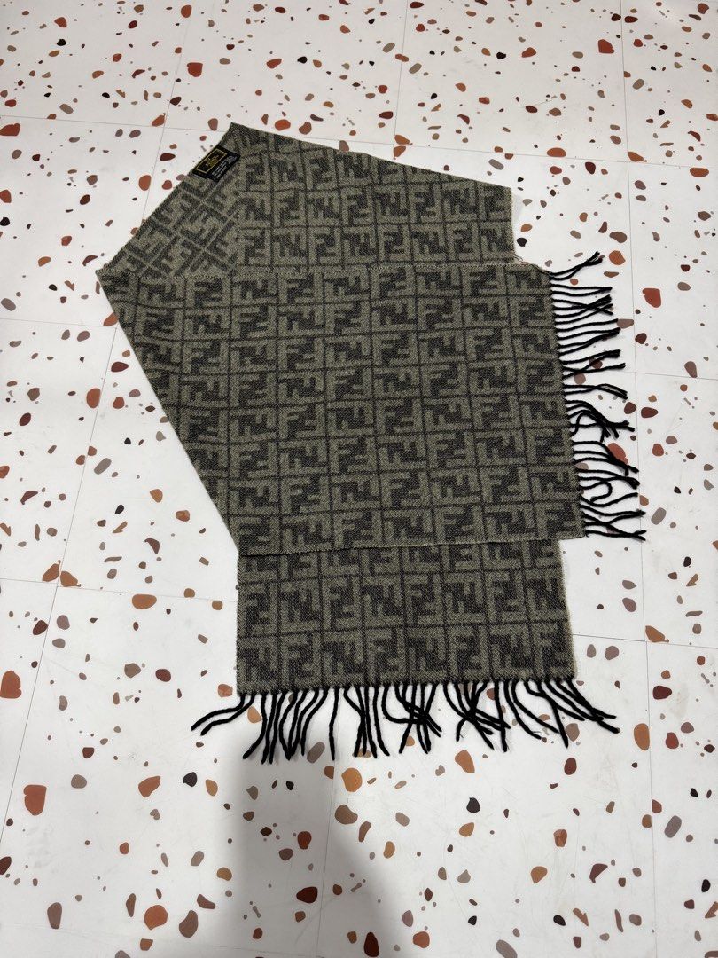 FENDI ZUCCA MONOGRAM LOGO WOOL SHAWL / SCARF (Category: Luxury Accessories) located in Taguig. Submitted by billsanity (Listing ID 1443587105, Image 1). Description: ⚠️ READ THE DESCRIPTION AND CHECK ALL PICS BEFORE INQUIRING ⚠️ ⚠️GRAB IT BEFORE IT’S GONE⚠️ ⚠️MINE MO NA BAKA MAUNAHAN KA PA MAGSISI KA PA ⚠️ FENDI ZUCCA MONOGRAM LOGO WOOL SHAWL / SCARF 💯💯💯 Money back guaranteed Rank AB Used but in presentable condition Bawal sa maarte! Selling l