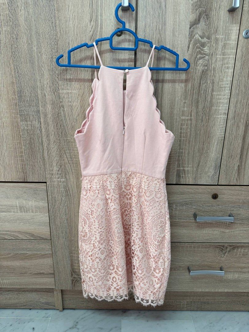 forever new pink lace dress Y2k forever 21 hot pink lace mini dress