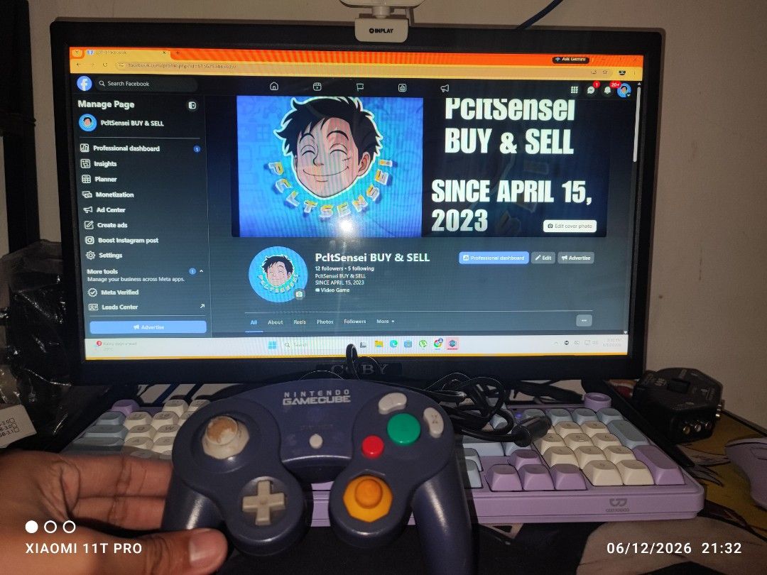 GameCube Controller Original Purple DOL-003 (Category: Controllers) located in Manila. Submitted by pcltasenseigaming (Listing ID 1443507993, Image 1). Description: GameCube Controller Original Purple DOL-003 📌 Price 749 📌 Negotiable 📌 Details : May Kalawang sa Port ng controller at yung joystick kita naman sa picture pero working tested, bawal sa maselan 📌 2nd Hand Tested Working 📌 Can Send Pictures/Video Of Item With Time & Date 📌 Compati