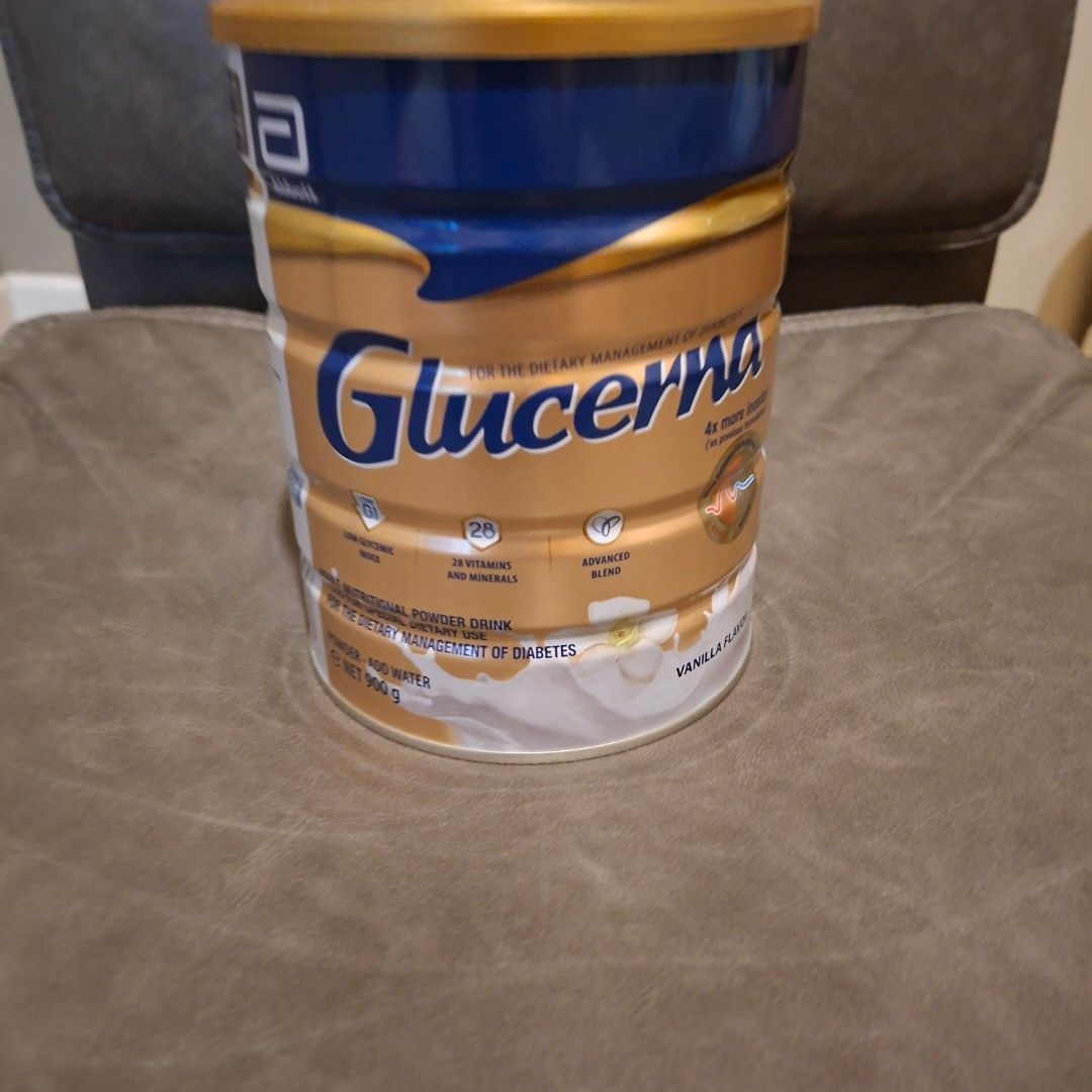 Glucerna 900g can milk powder for diabetic (Category: Health Food, Drinks & Tonics) located in Pasig City. Submitted by last_price_posted (Listing ID 1443638420, Image 3). Description: .