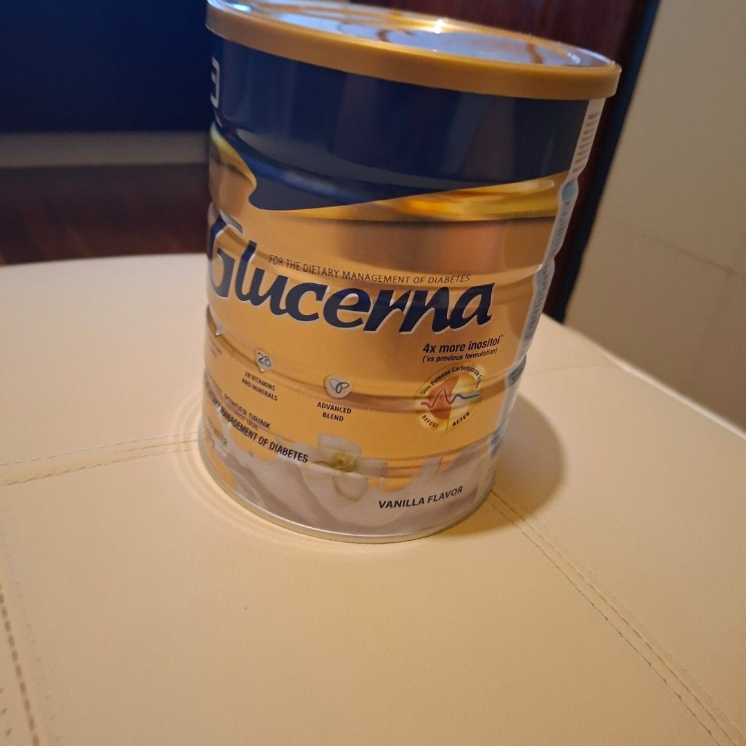 Glucerna 900g can milk powder for diabetic (Category: Health Food, Drinks & Tonics) located in Pasig City. Submitted by last_price_posted (Listing ID 1443638420, Image 1). Description: .