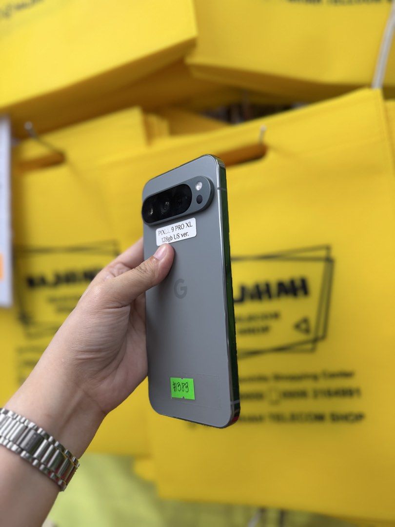 Google pixel 9 Pro XL 128GB Openline no issues us variant (Category: Google Pixel) located in San Juan City. Submitted by najihahtelecomshop2018 (Listing ID 1443526844, Image 2). Description: Legit Store | Original unit FOR SALE | TRADE / SWAP ▫️INSTALLMENT thru: 🔸Credit Card (straight / installment) 🔸Ggives / Gcredit + 6% interest 🔸Spay Later + 6% interest (RFS: Buy and Sell any kinds of Gadgets) Description: Google pixel 9 Pro XL 128GB Openl