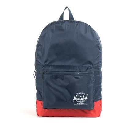 Herschel Supply Co. Packable Daypack Navy Blue/Red Colorway (Category: Backpacks) located in Manila. Submitted by gabriellet326 (Listing ID 1443647142, Image 1). Description: - message for actual photos - never been used - bought for 2k+, selling low (still negotiable).