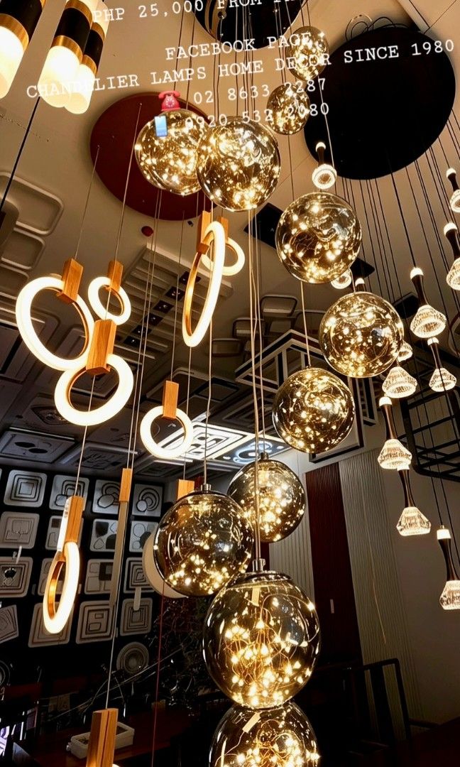 High ceiling modern lamp chandelier (Category: Lighting) located in Manila. Submitted by aranyailawan (Listing ID 1443632130, Image 1). Description: 🪬🧿 COLLECTING ORDERS🧿🪬 SAME DAY DELIVERY SHIPPING We're now open to serve you DESIGN ORDER NAME ADDRESS LANDMARK CELLPHONE NUMBERC.O.D Metro Manila only W/ delivery fee PAYMENT FIRST Province Area W/ Shipping fee FACEBOOK PAGE Chandelier Lamps Home Decor Since 1980 ☎️ 02 8633 2287 📱0920 532 2080