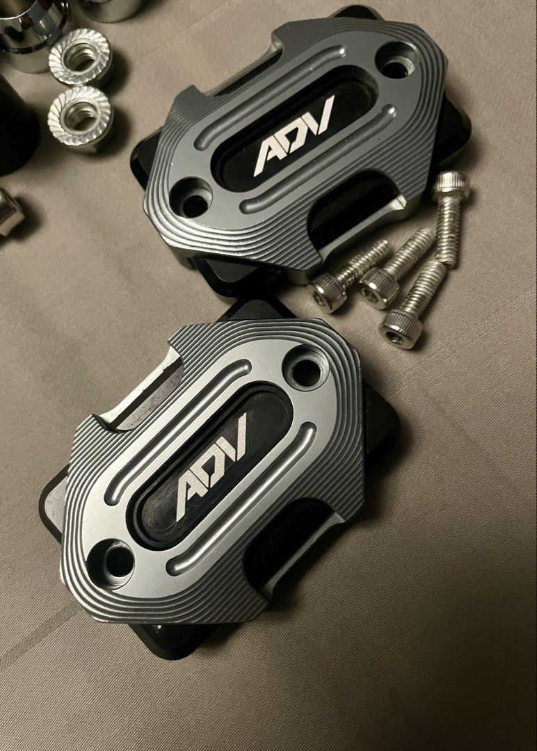 Honda ADV Motorcycle Handlebar Grips & Levers Set (Category: Bicycles) located in Quezon City. Submitted by decluttering_joe (Listing ID 1443516024, Image 3). Description: - Handlebar grips and lever guards for Honda ADV. - Stylish upgrade for your motorcycle. -Never used. LFS: Wrong color.
