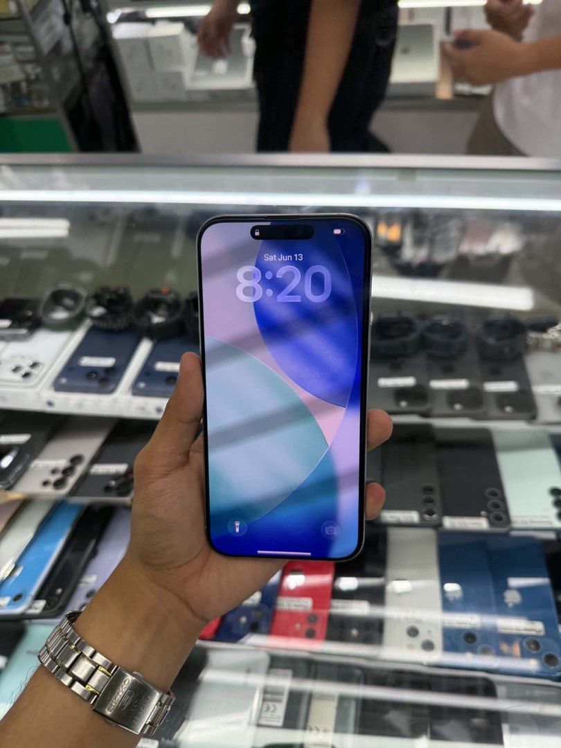 iPhone 16 Pro Max 256GB E-SIM 95% Battery Health (Category: iPhone 16 Series) located in San Juan City. Submitted by Khalidmgdla08 (Listing ID 1443644928, Image 3). Description: FOR SALE | TRADE/SWAP Price: 46,500 On hand: iPhone 16 Pro Max✔️ 256GB ✔️ E-SIM ✔️ 95% Batt health ✔️ 100% Original ✔️ 99% Makinis ✔️ 99% Smooth ✔️ NOT REFURB ✔️ NO HIDDEN ISSUES ✔️ NEVER BEEN REPAIRED ✔️ TEST TO SAWA✔️ FREE 3-UTOOLS ✔️ ANY MODEL OF IPHONE AND SAMSUNG ARE