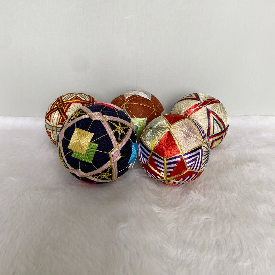 Japanese Vintage Handmade Temari Thread Ball Decor (Category: Other Home Decor) located in Cebu City. Submitted by posh_avenue888 (Listing ID 1443580440, Image 2). Description: Brand new. From Japan. 4-4.5" diameter..
