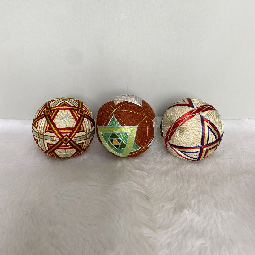 Japanese Vintage Handmade Temari Thread Ball Decor (Category: Other Home Decor) located in Cebu City. Submitted by posh_avenue888 (Listing ID 1443580440, Image 3). Description: Brand new. From Japan. 4-4.5" diameter..