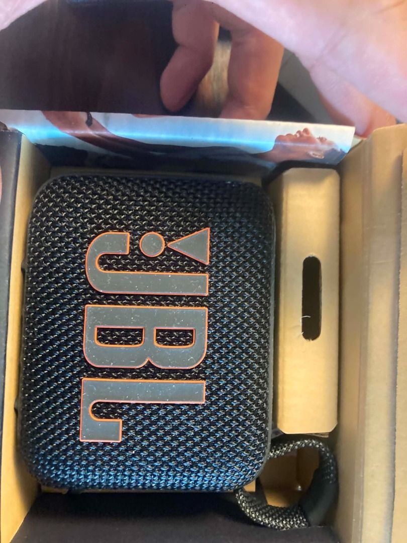 JBL GO 3 Portable Waterproof Bluetooth Speaker (Category: Soundbars, Speakers & Amplifiers) located in Caloocan City. Submitted by yourcapslock-94724 (Listing ID 1443531810, Image 2). Description: - Black JBL GO 3 Portable Speaker - Waterproof design for worry-free listening - Surprisingly big sound for its compact size - Includes charging cable and original packaging - Ideal for music on the go - Feel free to ask any questions!.