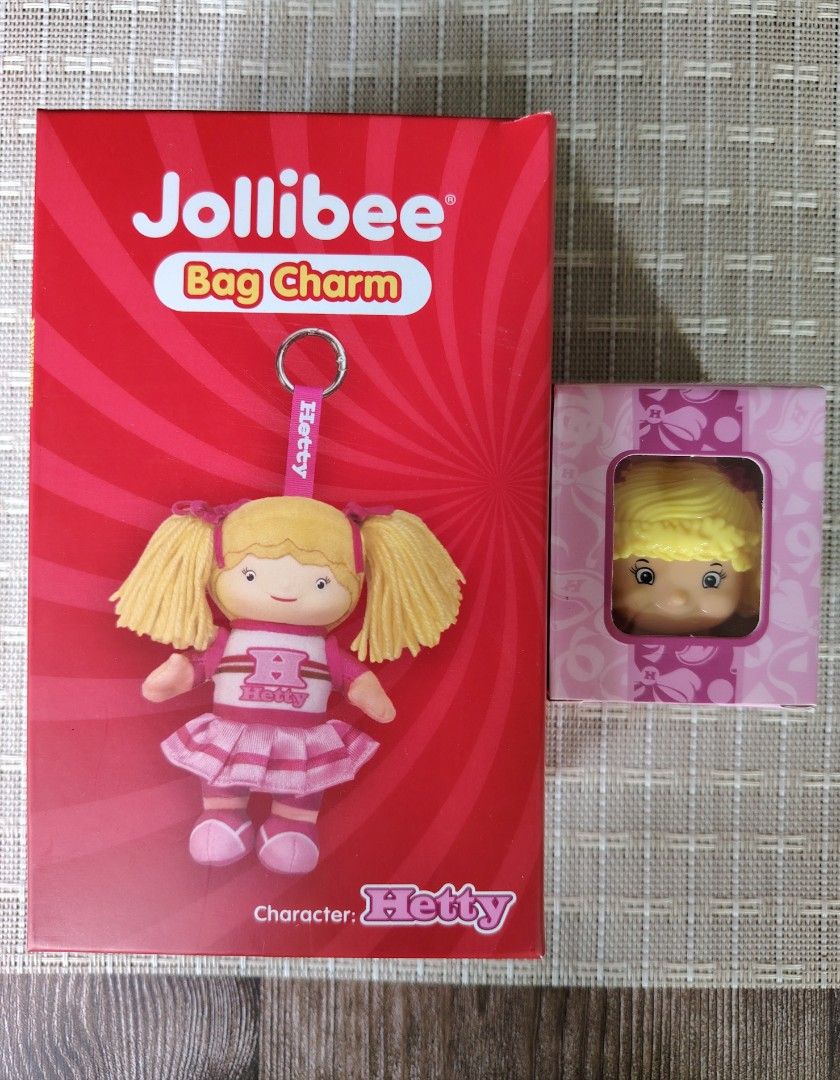 Jollibee Hetty Bag Charm and Watch (Category: Character Goods) located in Quezon City. Submitted by anna.anna8 (Listing ID 1443542283, Image 1). Description: - Authentic Jollibee Hetty bag charm with Jollibee Hetty watch - 800 set .