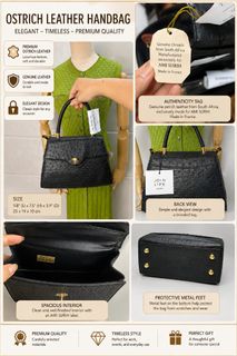 High-End Genuine Ostrich Leather Bag  Collection item 3
