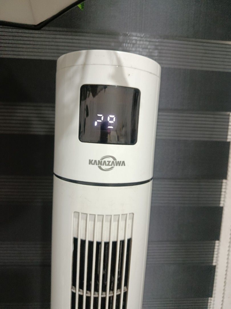 Kanazawa Tower Fan TS-43Y White Digital Display (Category: Fans) located in Quezon City. Submitted by truephoenix.16cee3 (Listing ID 1443663770, Image 3). Description: - White Kanazawa Tower Fan - Model: TS-43Y - Digital display shows room temperature - Multiple speed settings for customized cooling - Timer function for convenience - Works well and effectively cools any room Issues: - Used, manage expectations - Digital malfunction in temperature
