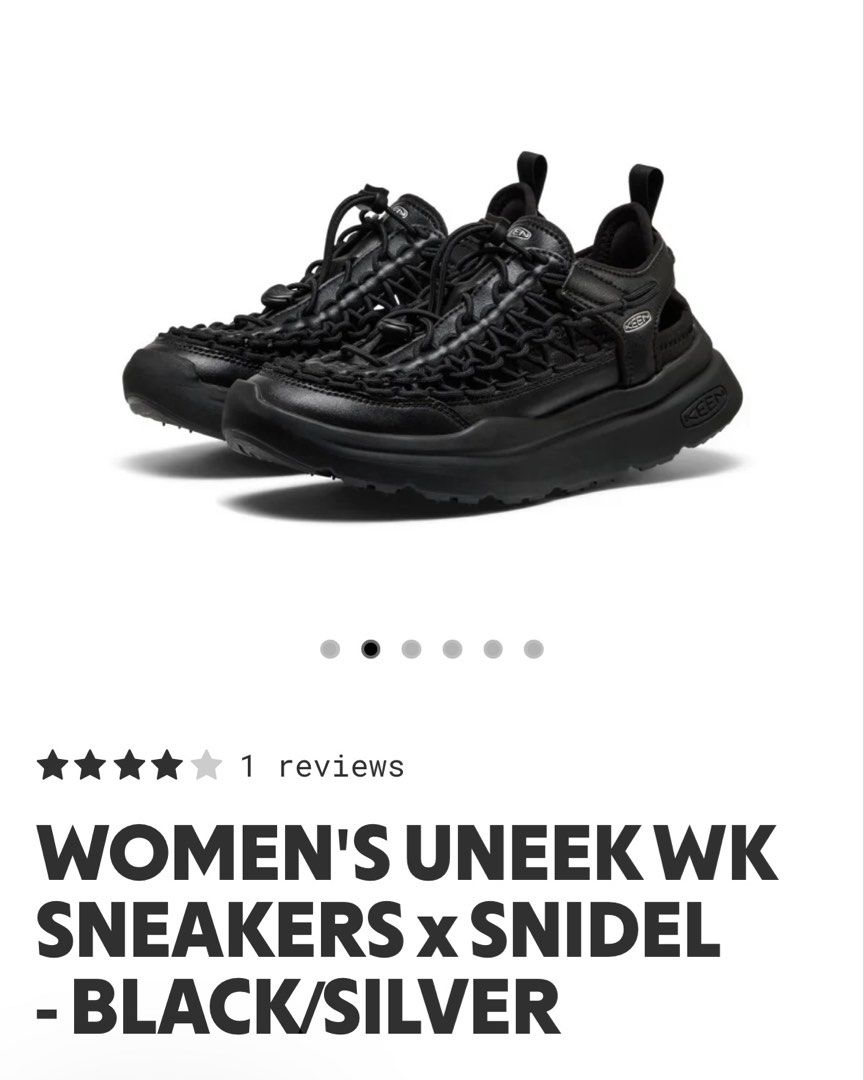 Keen Uneek WK Sneakers x Snidel (Category: Sneakers) located in Singapore. Submitted by ilovetehpeng (Listing ID 1443660845, Image 2). Description: RTP$219; Tagged EU37.5, but recommend to look at the other measurements in the last slide as I’m a usual EU38.5. Worn twice only, collab with Japanese brand, in pristine condition .