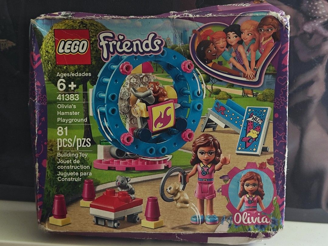 LEGO 41383 Olivia's Hamster Playground (Category: Lego & Building Sets) located in Bulacan. Submitted by _zimo (Listing ID 1443521228, Image 1). Description: The box is not in good condition..