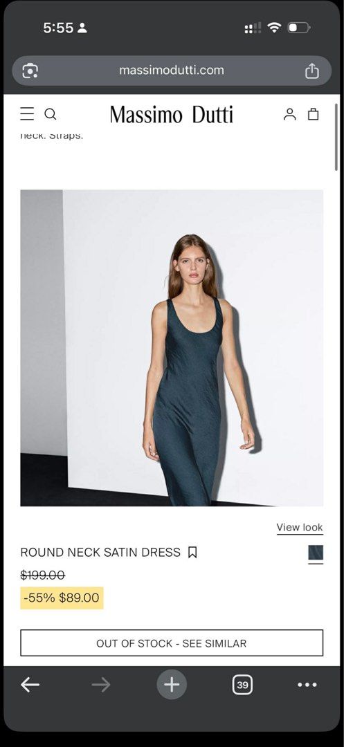LF: massimo dutti satin dress (Category: Dresses) located in Davao. Submitted by declutterbycenc (Listing ID 1443541394, Image 1). Description: .
