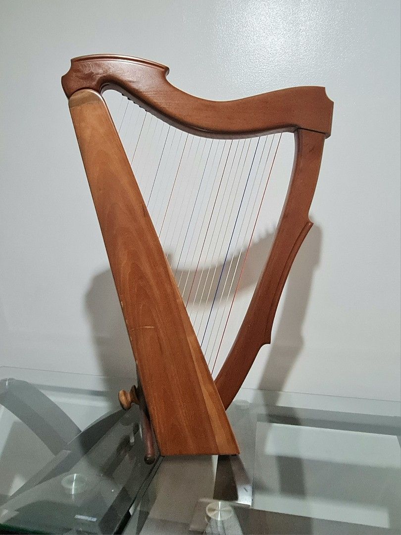 Limerick Harp (Category: Musical Instruments) located in Paranaque City. Submitted by jlee_closet (Listing ID 1443548767, Image 3). Description: Limerick Irish Lap Harp made by Music Makers. featuring Universal levers, invention by the MusicMakers. made of Cherry Wood. Works with both nylon and metal strings. originally USD 1800 + shipping, taxes, and duties. imported from the USA. Discontinued model since 2019 and highly sought after, globally. 