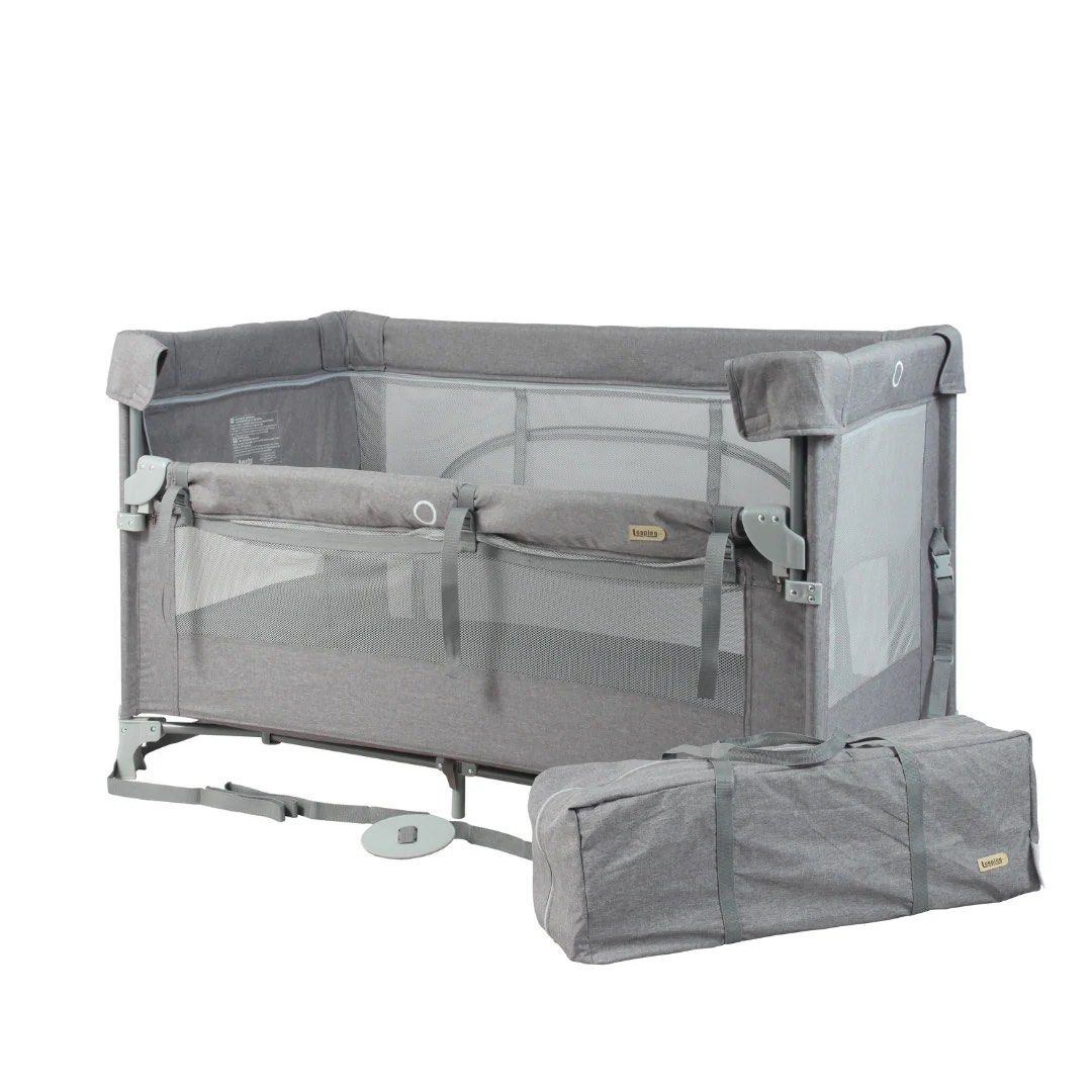 Looping All-In-One Pack and Play (Category: Cots & Cribs) located in Pasig City. Submitted by alloriginal888 (Listing ID 1443500883, Image 2). Description: From co-sleeper to infant crib to toddler crib and playard. Features and Benefits Co-sleeper function, allow parents to co-sleep with their babies safely while providing a secure and independent sleeping space Newborn Bassinet (zip-on) suitable for babies up to 9kg, soft padded Extra Comfort P