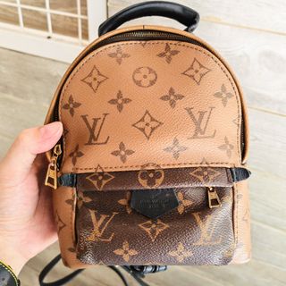 dhgate palm springs backpack mini Louis Vuitton Reverse Backpack  Coco Approved Studio Top zip closure Louis Vuitton Palm Springs Mini