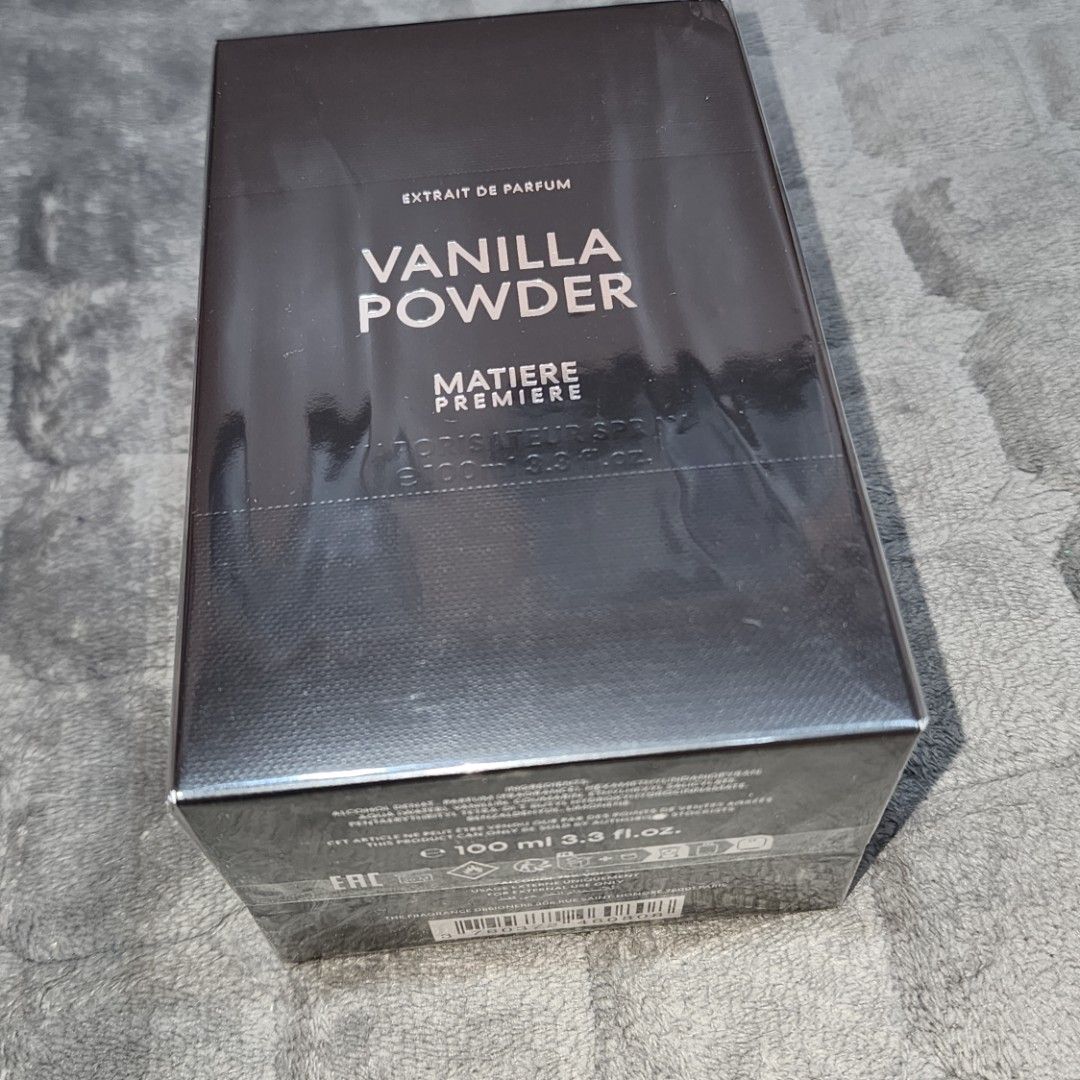 MATIERE PREMIERE VANILLA POWDER (Category: Fragrance & Deodorants) located in Quezon City. Submitted by rjdeclutterings (Listing ID 1443694235, Image 1). Description: SLIGHTLY DENTED BOX 📍Batasan,QC.