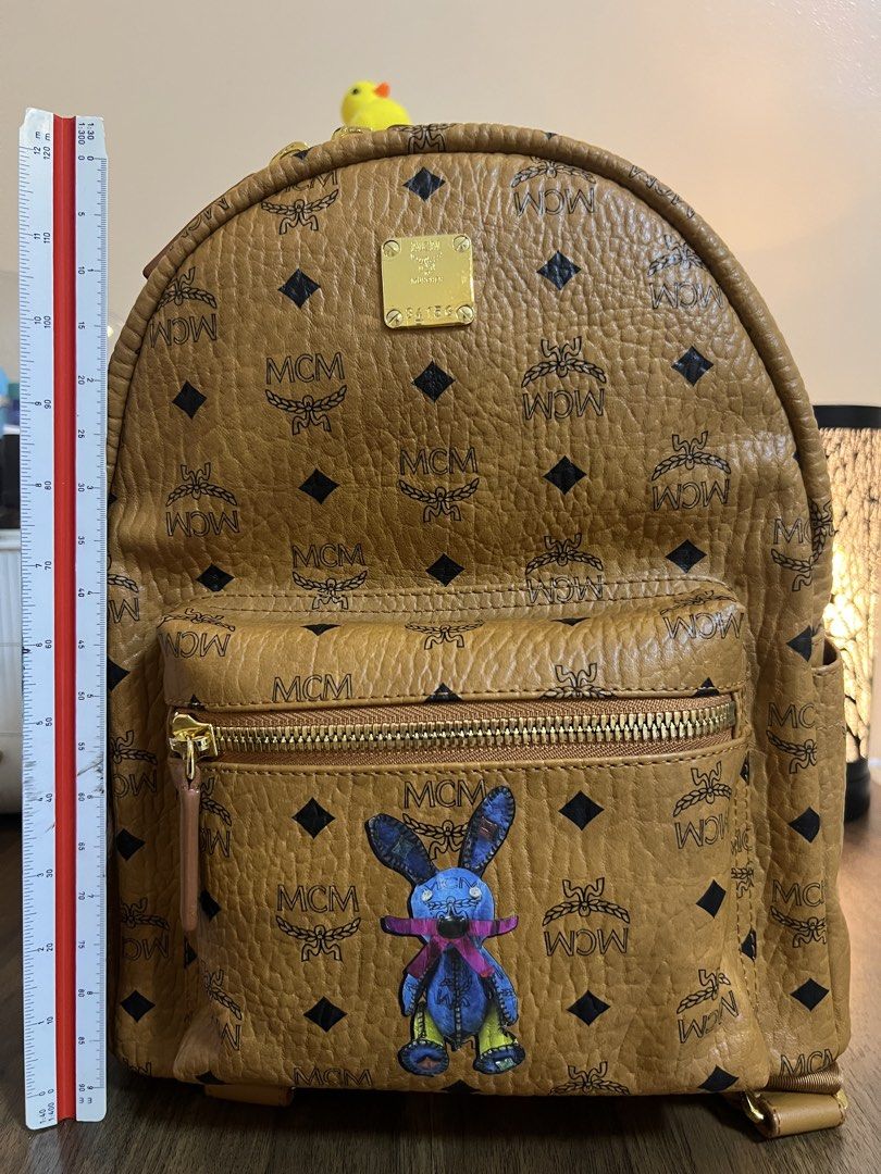 MCM small backpack (Category: Backpacks) located in Cebu City. Submitted by docsas (Listing ID 1443671588, Image 3). Description: Used only twice. Complete with dustbag and care cards. Bought in Korea. .