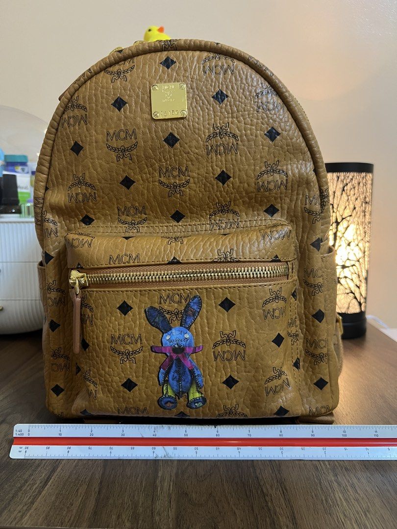 MCM small backpack (Category: Backpacks) located in Cebu City. Submitted by docsas (Listing ID 1443671588, Image 2). Description: Used only twice. Complete with dustbag and care cards. Bought in Korea. .