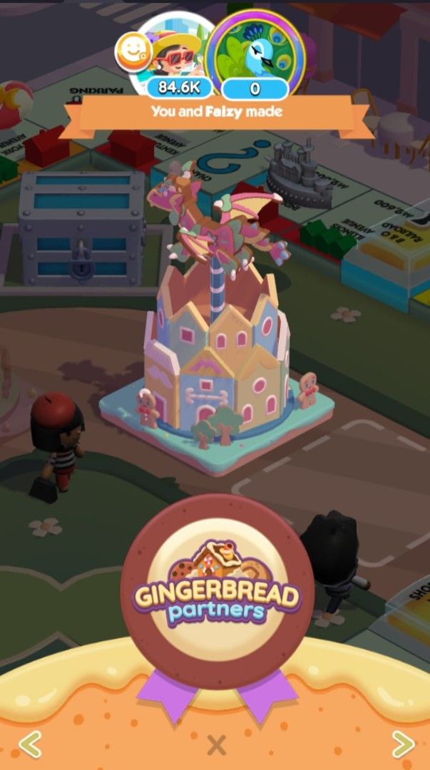 Monopoly GO! Gingerbread Partners Building - Limited Edition (Category: Board Games & Puzzles) located in Quezon City. Submitted by shinpeix (Listing ID 1443513097, Image 1). Description: Partners Event Full Carry Slots 80k full contribution .