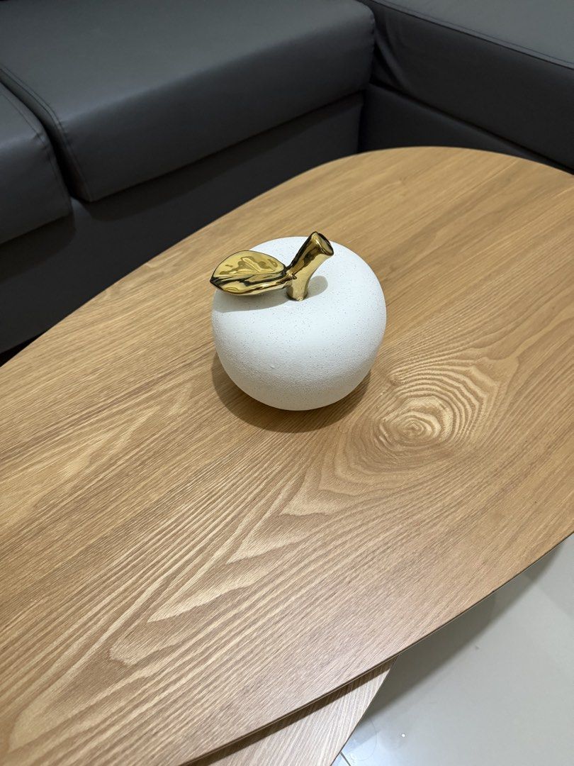 Nesting Coffee Table Set - Oak Wood Finish and Decor (Category: Tables & Sets) located in Manila. Submitted by eyngel9657 (Listing ID 1443663782, Image 2). Description: Set of 2 teardrop coffee tables with decor Bought last June 5,2026 and used for a week or two.
