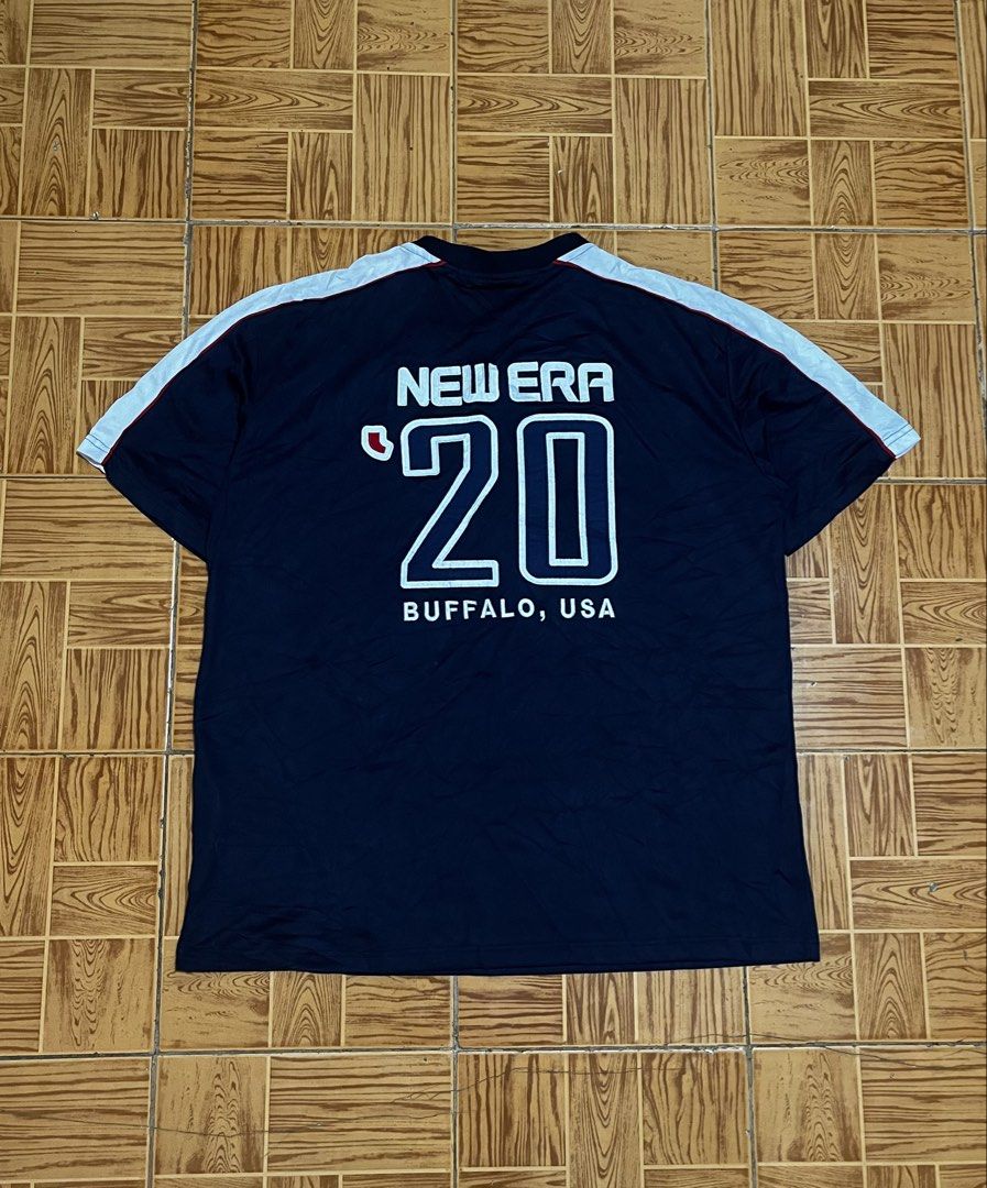 New era x Fila (Category: Tshirts & Polo Shirts ) located in Talisay. Submitted by arabell21 (Listing ID 1443554619, Image 1). Description: Good as new condition Size medium on tag Best fit XL-XXL Dimes W25 L32 Color rate 10/10 No issue.