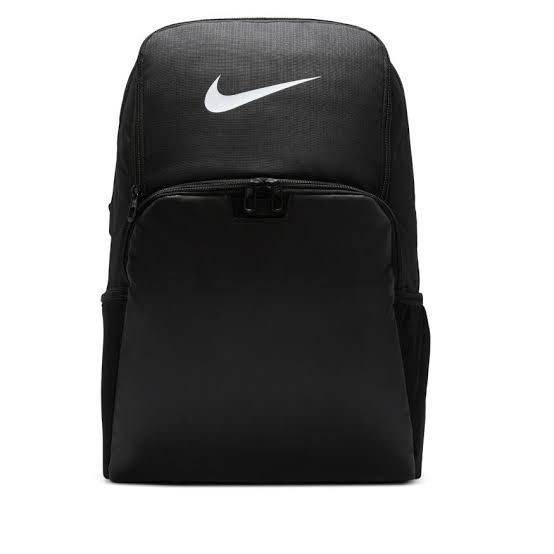 Nike Black Backpack Bag (30L) (Category: Backpacks) located in Navotas City. Submitted by vine_balog (Listing ID 1443569716, Image 2). Description: - Classic black Nike backpack - Iconic Nike swoosh logo - Spacious main compartment - Convenient front zip pocket - Side mesh pockets for water bottles - Comfortable padded shoulder straps - Ideal for school, gym, or everyday use.