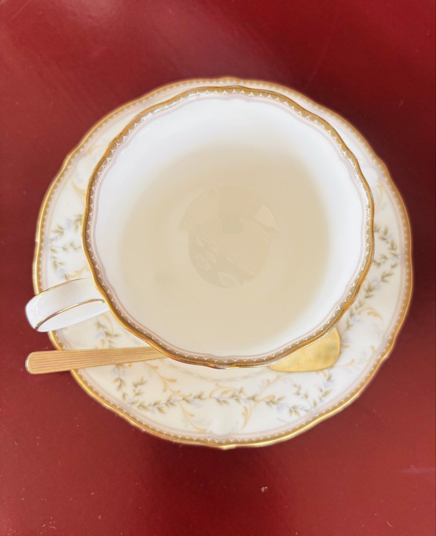 Noritake tea cup and saucer (Category: Coffee & Tea Tableware) located in Dapitan. Submitted by clarisasan19348 (Listing ID 1443500147, Image 1). Description: Used stirrer.