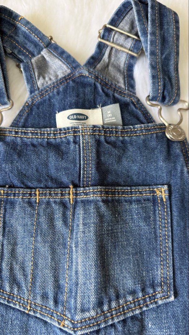 Old Navy Denim Shorts Overalls Size M (8) (Category: Babies & Kids Fashion) located in Lemery. Submitted by lovedbyeli (Listing ID 1443523317, Image 2). Description: Used few times only. size 8 on tag. SF c/o buyer.