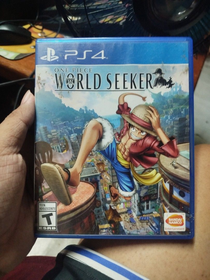 One Piece: World Seeker PS4 Game (Category: PlayStation) located in Binan City. Submitted by pumpkiiin02 (Listing ID 1443599737, Image 1). Description: - One Piece: World Seeker for PlayStation 4 - Explore vast open-world areas using Luffy's Gum-Gum abilities - Experience an all-new, original story within the One Piece universe - Encounter and interact with familiar characters from the series - Embark on an exciting adventure without the need for