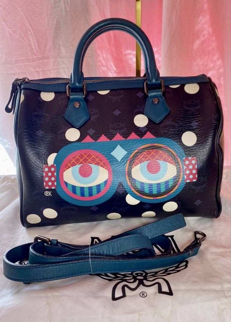 Original MCM Boston Limited Edition 2 Way Bag👜 (Category: Luxury Bags & Wallets) located in Manila. Submitted by luxurycollectionhouse (Listing ID 1443555171, Image 1). Description: Limited edition🔥 With Original MCM Dust Bag And Strap..