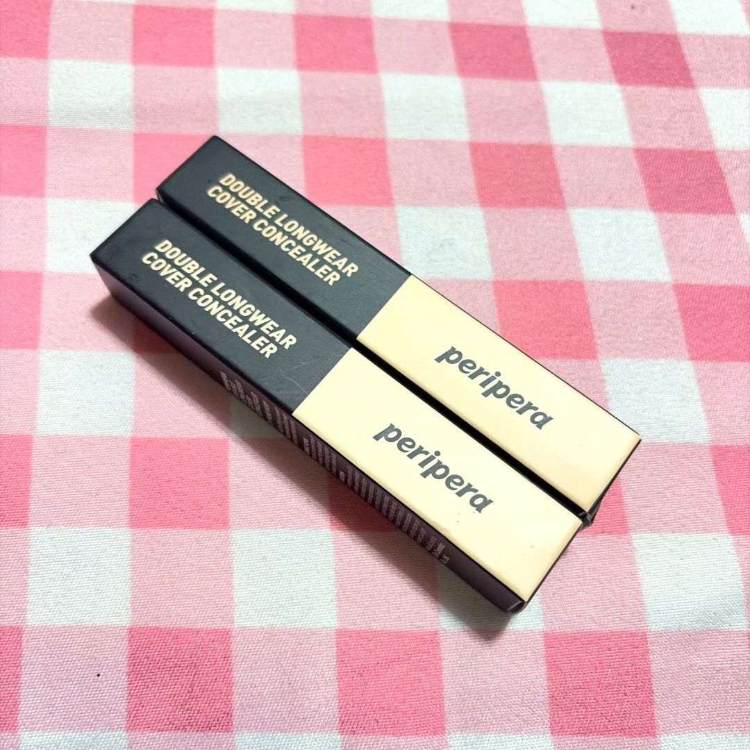 Peripera Double Longwear Cover Concealer 01W & 02W (Category: Makeup) located in Caloocan City. Submitted by arsi28 (Listing ID 1443673070, Image 1). Description: Peripera Double Longwear Cover Concealer Available shades -01W -02W - Effectively covers blemishes and dark circles - Brand new Meet up: • Sm Grand Central •for other locations, please add handling fee Delivery: • J&T • Lalamove/move it if in a rush please select same day delivery No ca